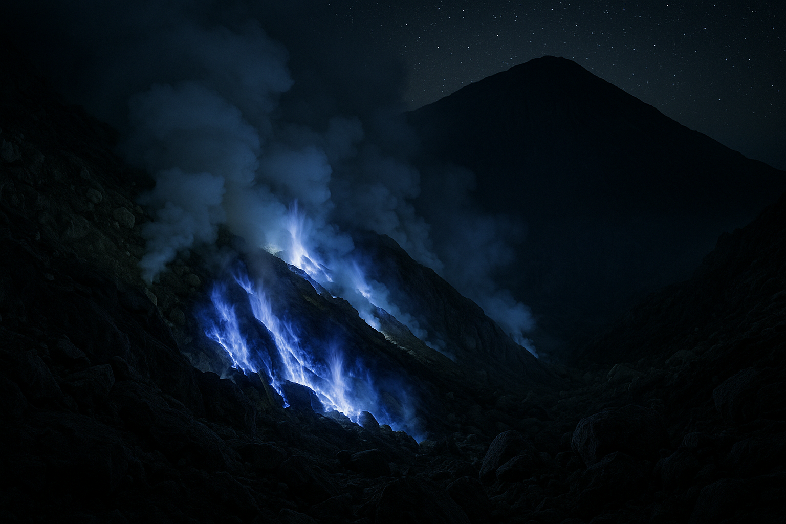 8 surprising mysteries: ইন্দোনেশিয়ার Kawah Ijen Blue Fire আগ্নেয়গিরি